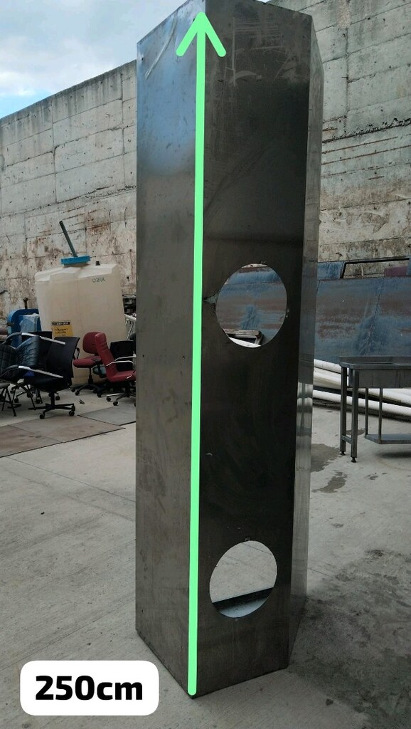 304 Paslanmaz Davlumbaz, Krom Davlumbaz (250cm uzunluk) - 11