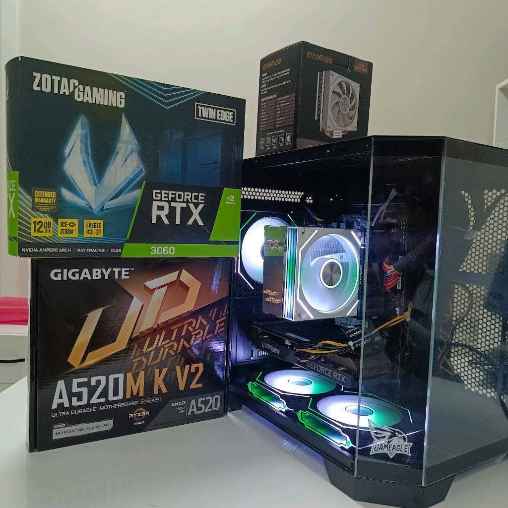 AMD RYZEN 7 16 GB RTX 3060 AKVARYUM GMNG BİLGİSAYAR - 9