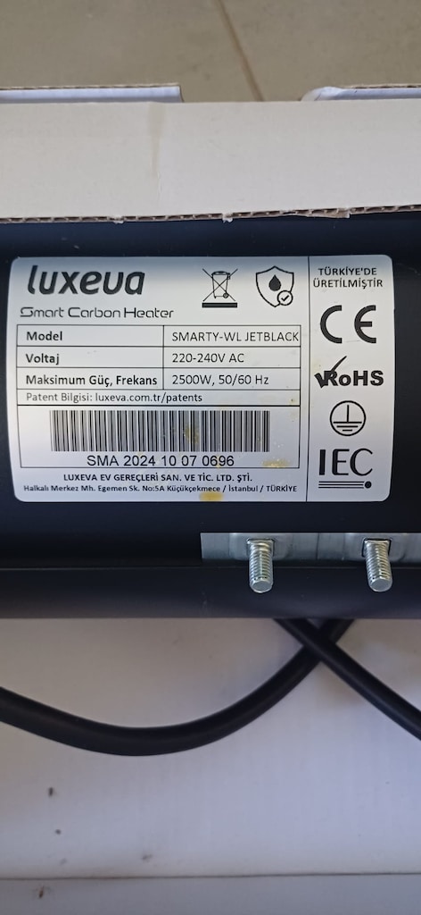 DUVAR TİPİ ISITICI LUXEVA WL 2500 W KUMANDALI - 4