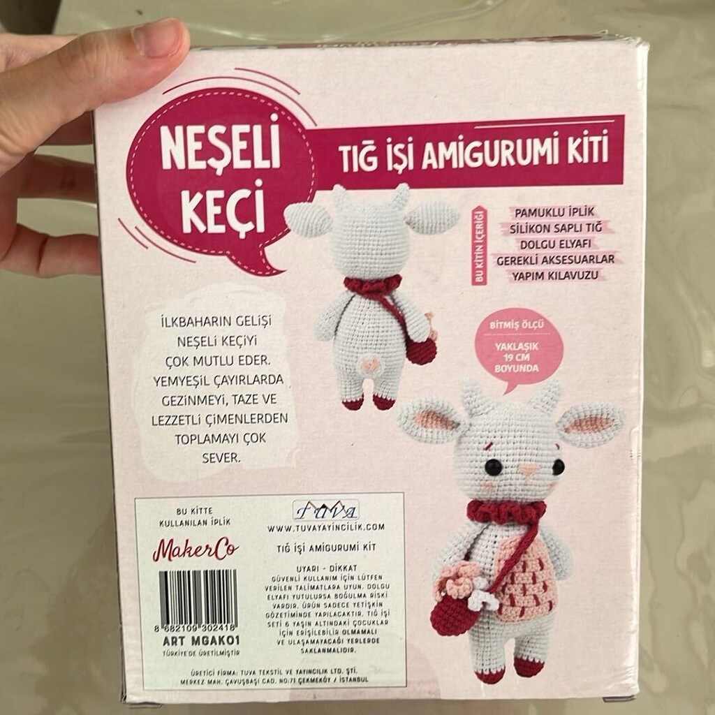 Neşeli Keçi tığ işi Amigurumi örgü Kiti - 2