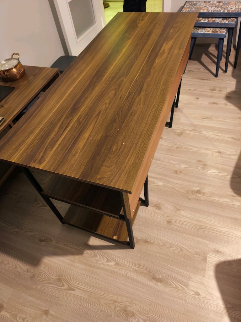 4 raflı 150x60 çalışma masası - 3