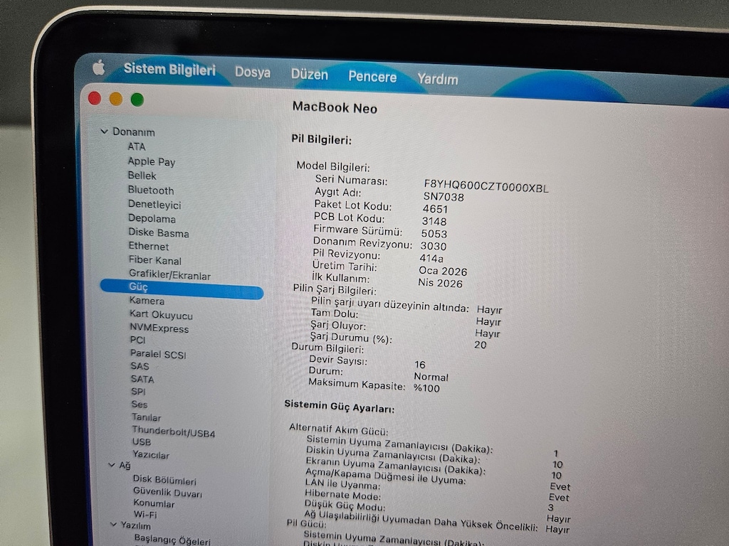 MACBOOK NEO PEMBE + 512 GB SSD+ GARANTİLİ PİL DEVRİ 16 - 4