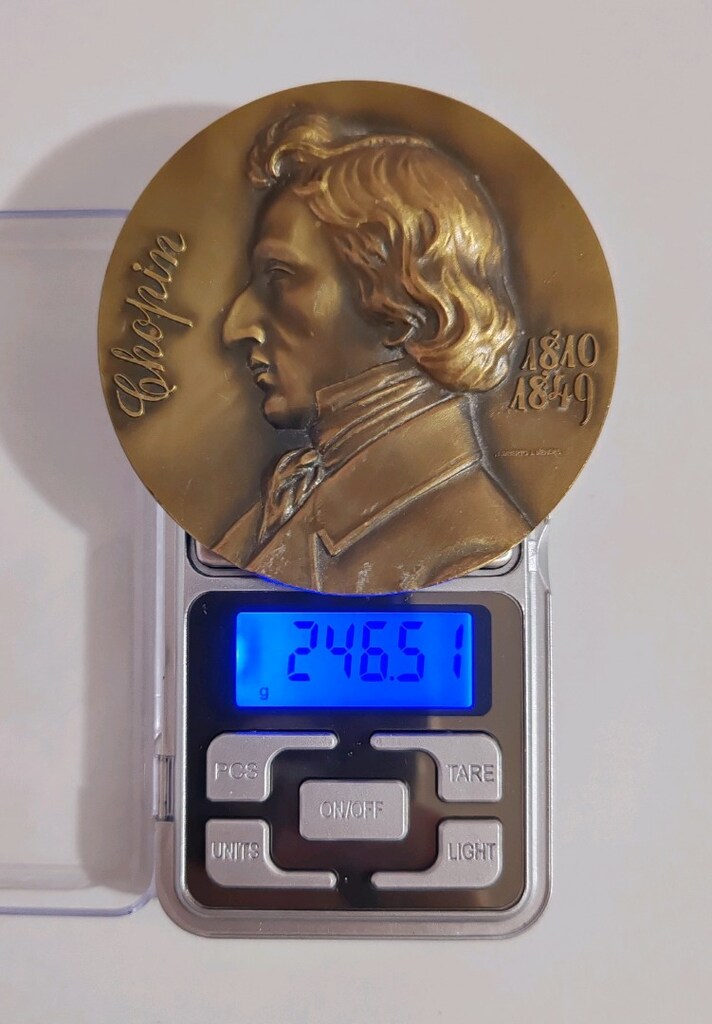 Frederic Chopin Bronz Madalyonu Belirgin Kabartmalı - 6