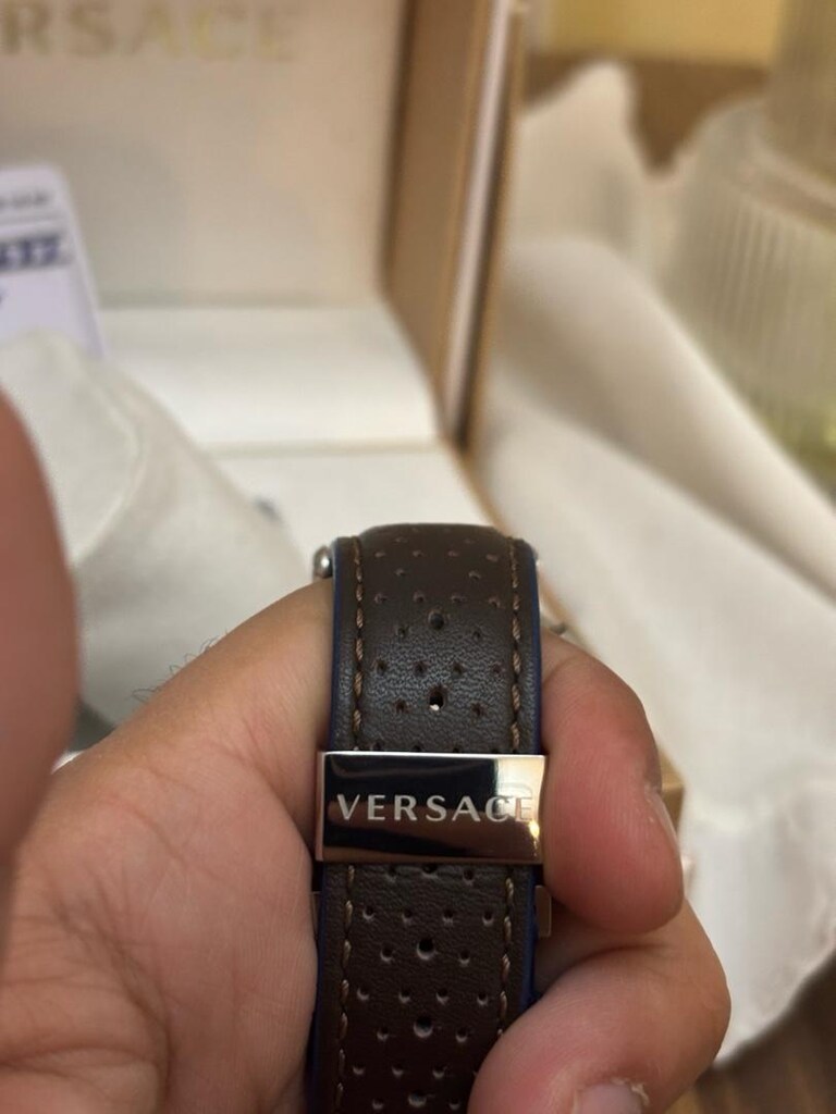 Sıfır Orjinal Deri Kordon Versace - 5