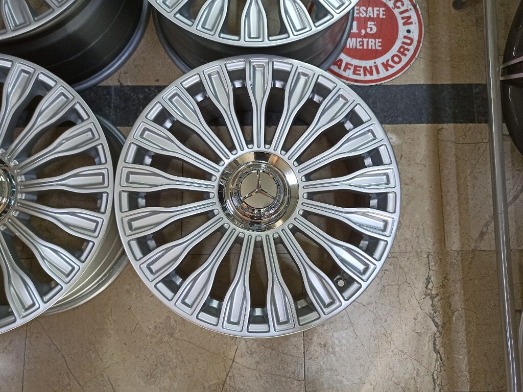 18 inç 5x112 Mercedes maybach jant takımı 2.el - 3