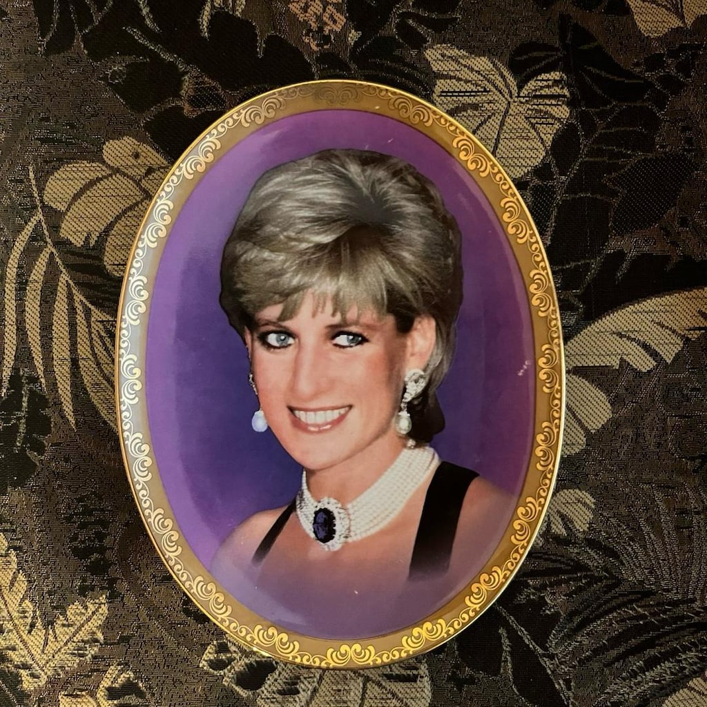 2 Adet Prenses Diana Koleksiyonluk Porselen Tabak Davenport England - 5