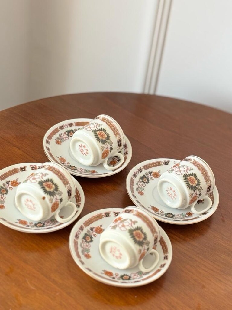Vintage Çin Damgalı Fincan Takımı - 4