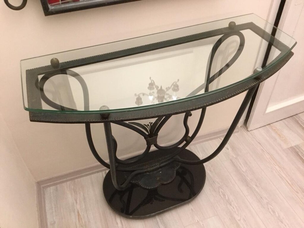 Mermer Tabanlı Ferforje Dresuar Ayna - 8