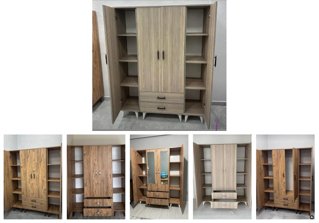 4 kapaklı elbise dolabı roxzryassq - 6