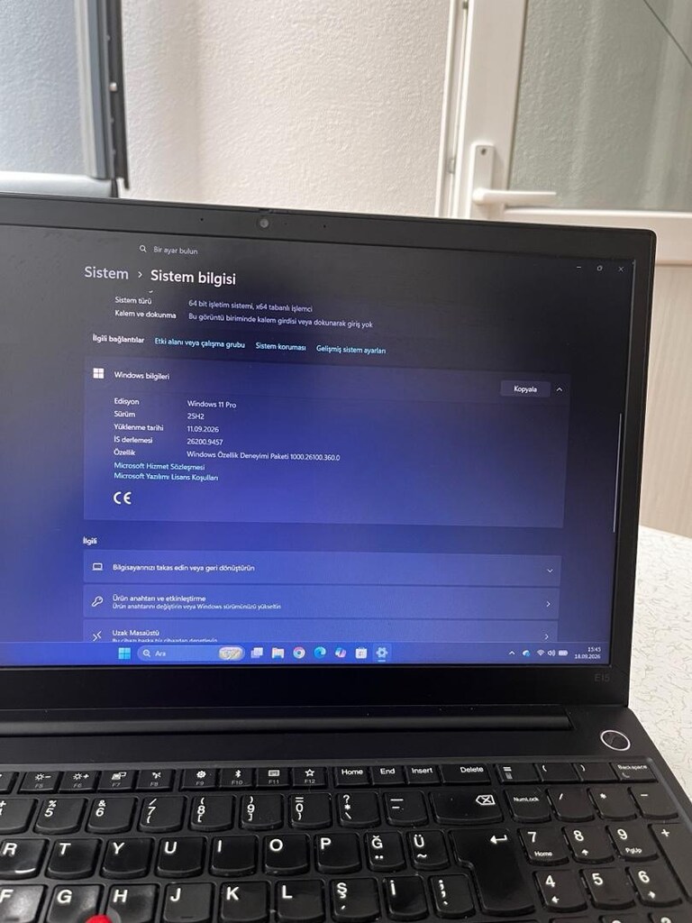 Lenovo ThinkPad E15 1. nesil 256/16 GB temiz - 7