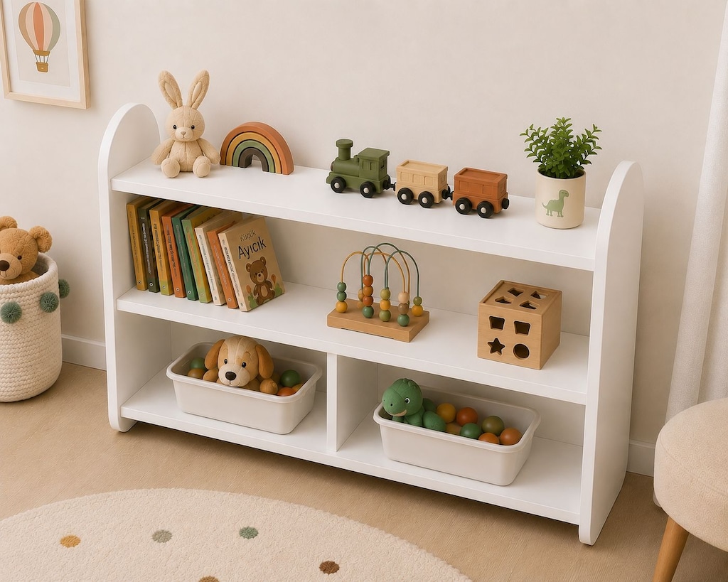 HEPSİMONTE MONTESSORİ OYUNCAK DOLABI YATAY - 2