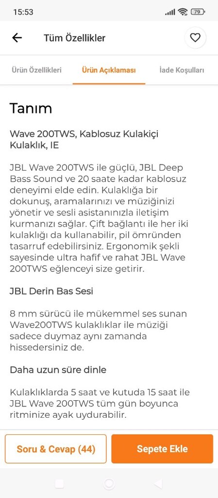 JBL Marka Kablosuz kulaklık - 10