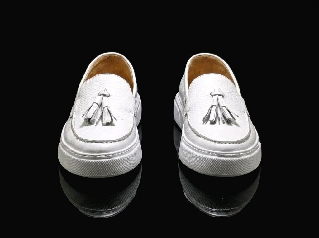 Hakiki Deri Günlük Loafer Beyaz (39-45) Erkek Ayakkabı Yeni - 4