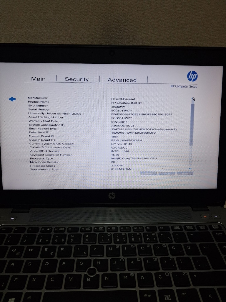 HP EliteBook 840 G1 (i5/8GB/500GB) - 9