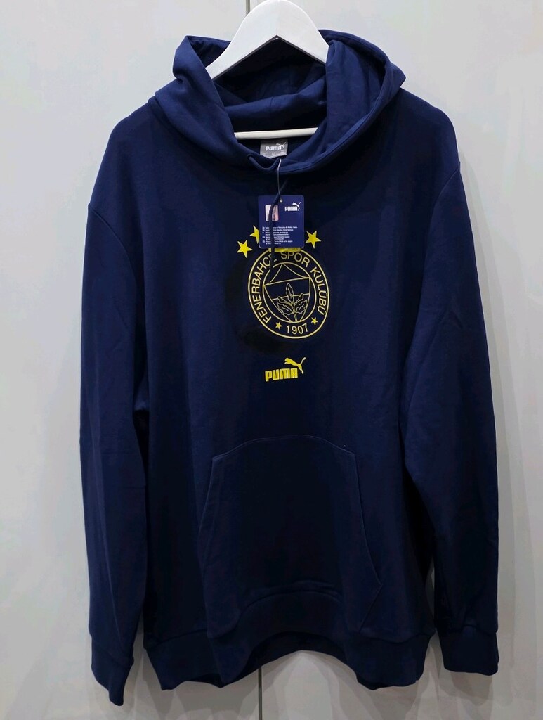 PUMA XXL Lacivert arma baskılı yazılı tribün kapşonlu sweet orijinal - 14