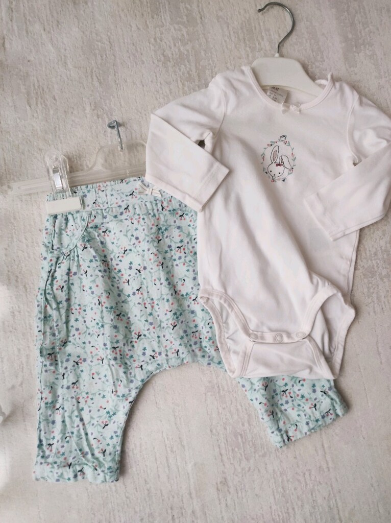 H&M BABY YENİDOĞAN ŞIK İKİLİ TAKIM 2 4 AY bebek zara koton
