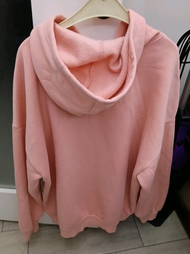 pembe başlıklı kapsonlu sweatshirt - 5