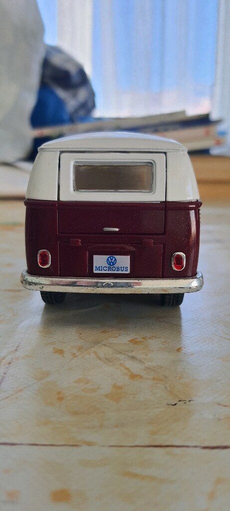 kinsmart 1962 volkwagen classic bus döküm otobüs araç araba ( Sıfır) - 8