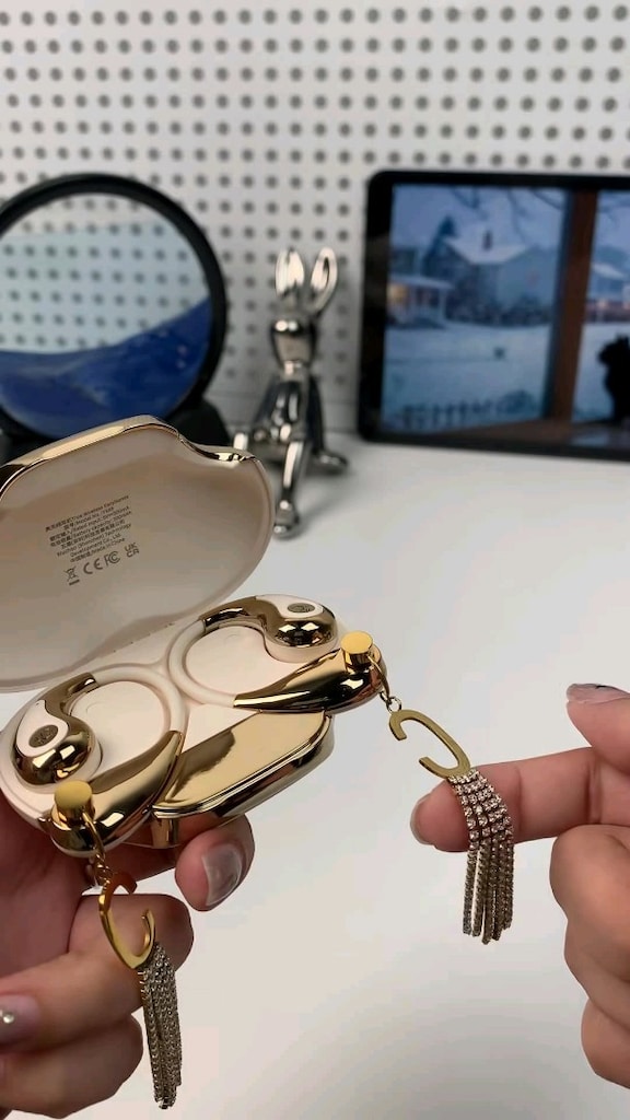 küpe tasarımlı kablosuz kulaklık - 2