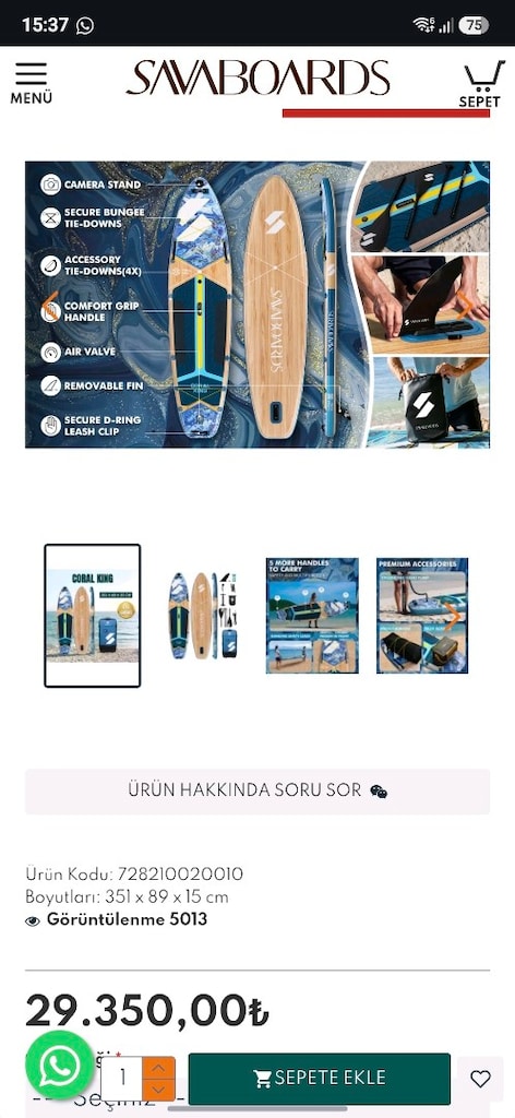 Sava Boards Coral King Sup Boards