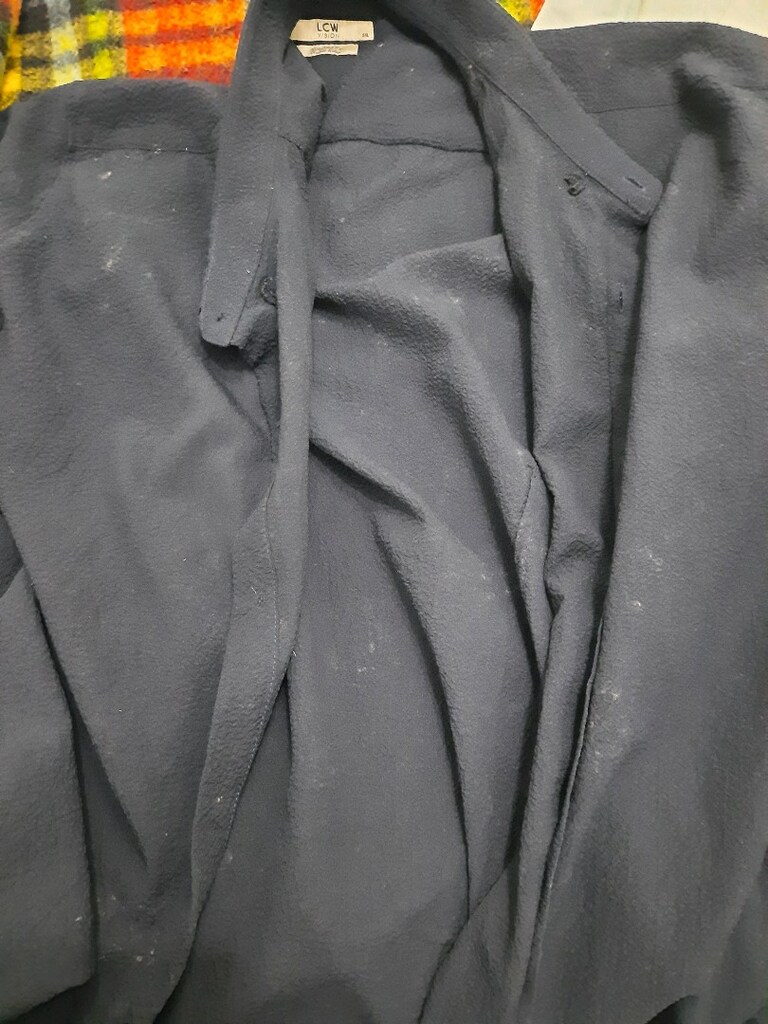 3XL lacivert kisa kollu gomlek - 2