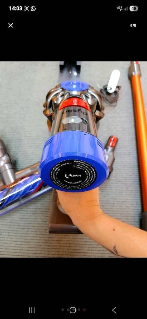 Dyson V8 Orijinal Garantili Teşhir (Outlet) Şarjlı Süpürge (Koyu Gri) - 4