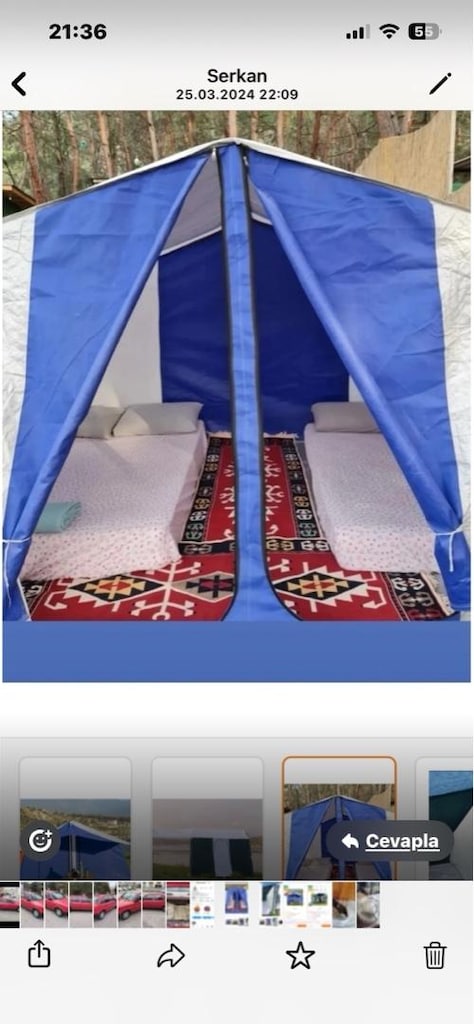 2 odalı kamp çadırı
