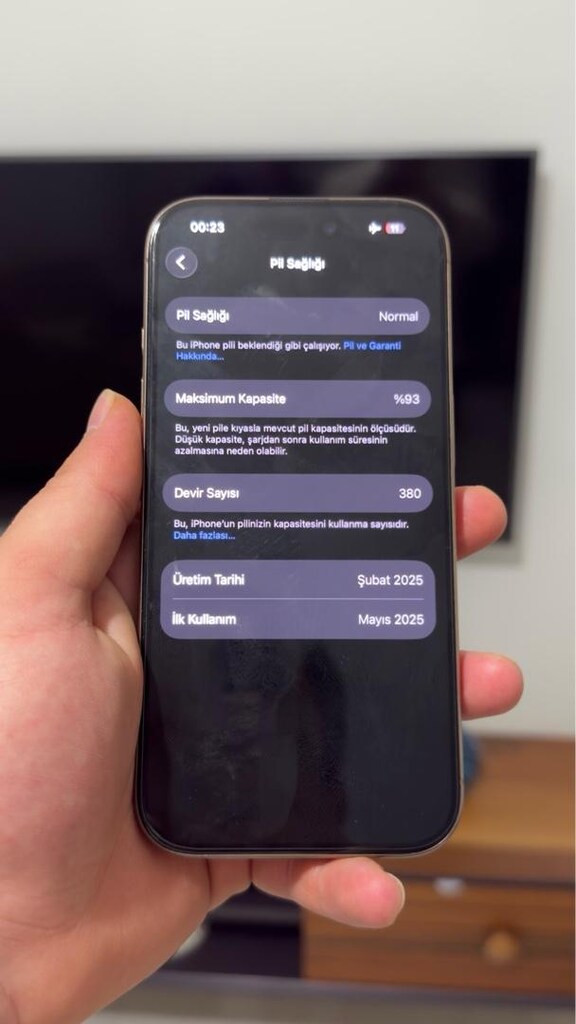 YURT DIŞI İPHONE 16 PRO 128 GB 15 AY AÇIK - 5