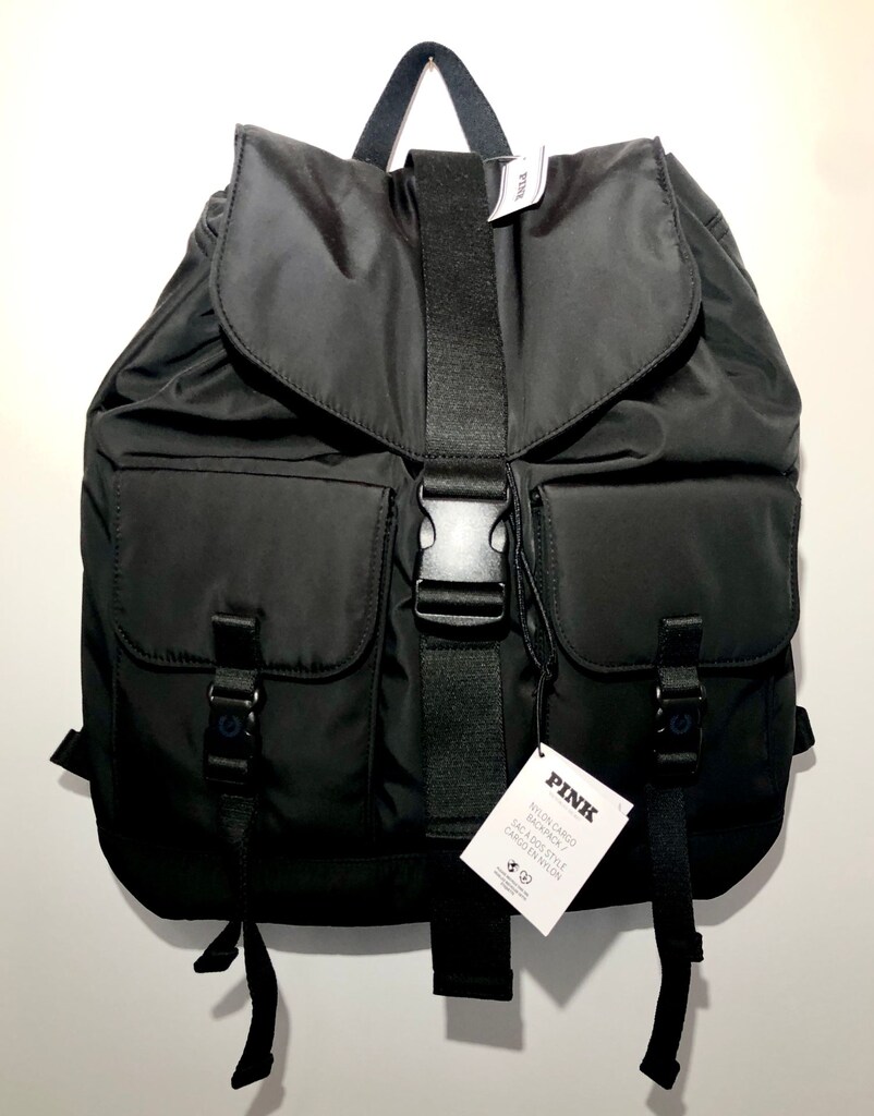 VS PINK Kargo Siyah Sırt Çantası - 5