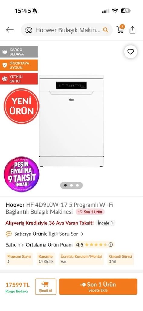 sıfır bulaşık ve çamaşır makinası - 2