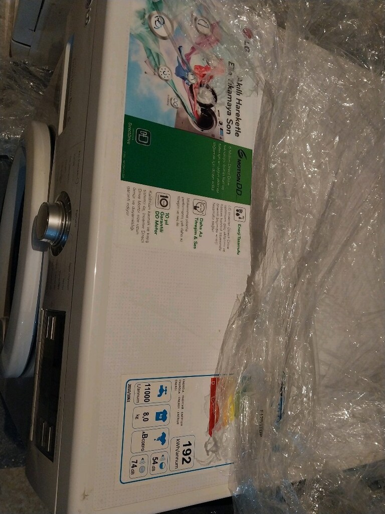 LG INVERTER 8 KG HİÇ KULLANILMAMIŞ ÇAMAŞIR MAKİNESİ - 4
