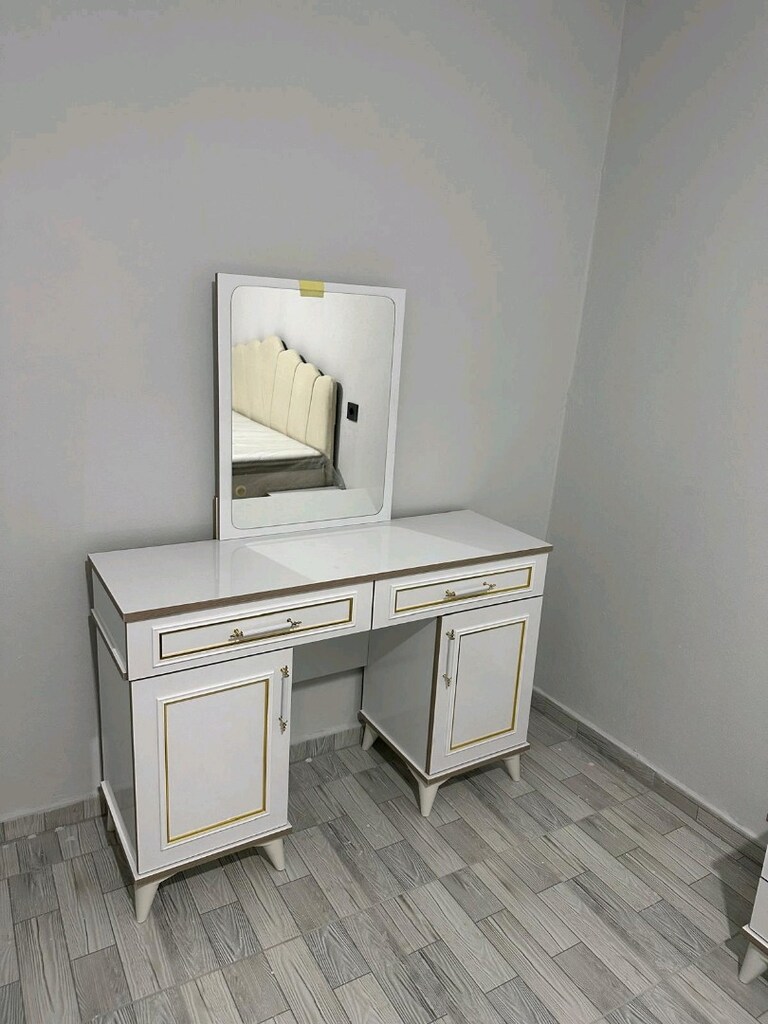 komple mdf yatak odası takımı çift kişilik baza yatak başlık dahildir - 3