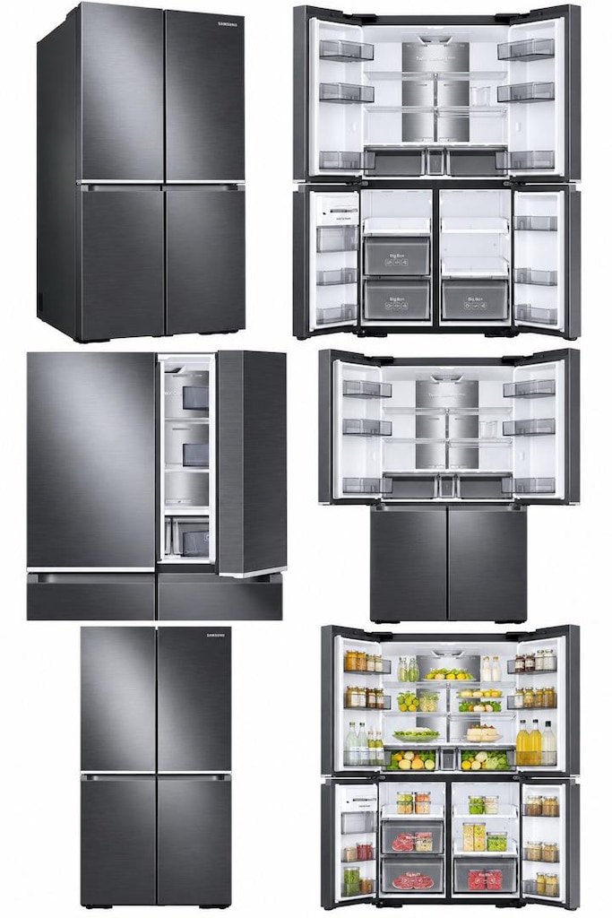 SAMSUNG RF85R91D1SG 825 LT 4 KAPILI NO FROST BUZDOLABI - 6