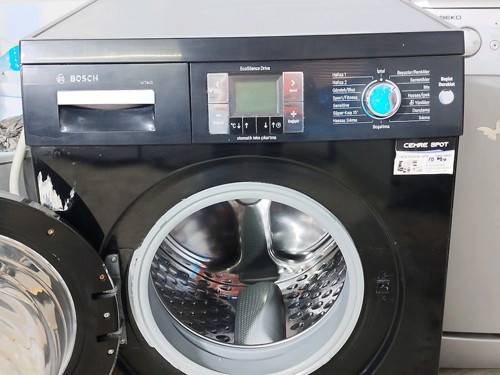 BOSCH 8 KG SİYAH ÇAMAŞIR MAKİNESİ İZMİR İÇİ 3 AY GARANTİMİZ VARDIR - 4
