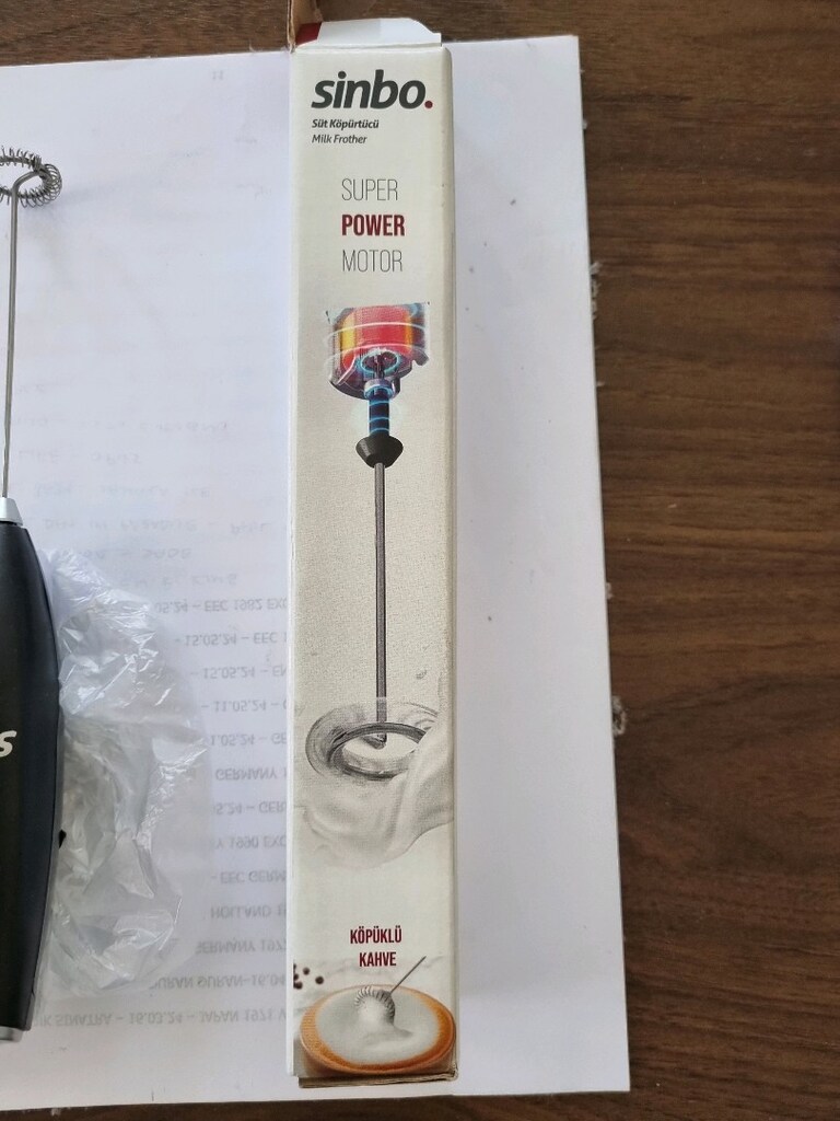 Sinbo pilli Süt Köpürtücü sıfır - 3