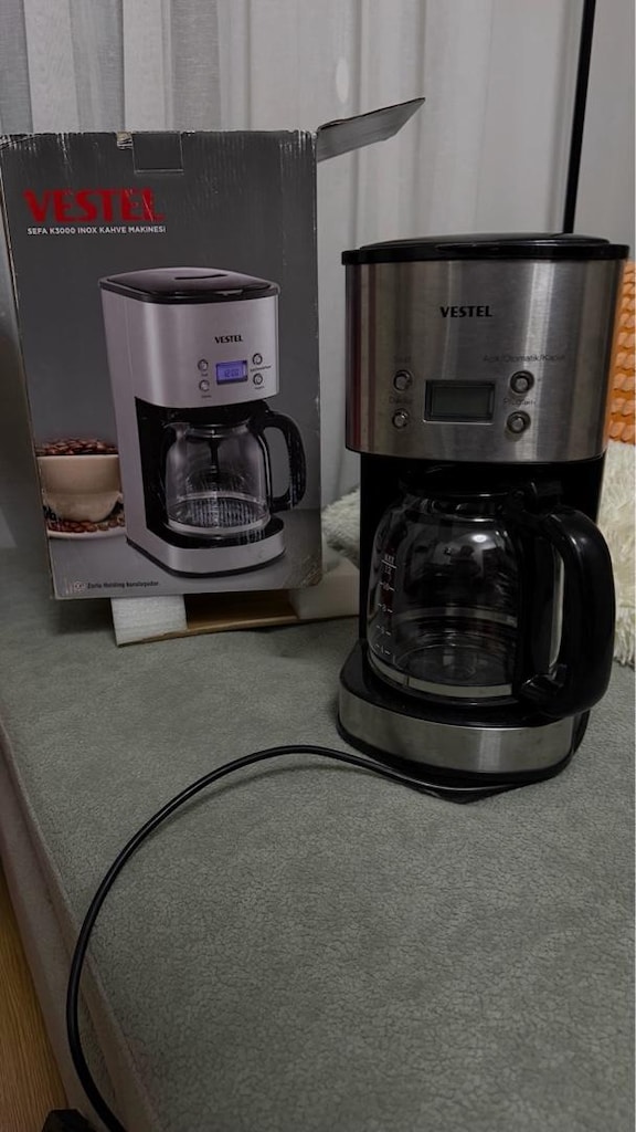 vestel sefa k3000 inox filtre kahve makinesi. - 2