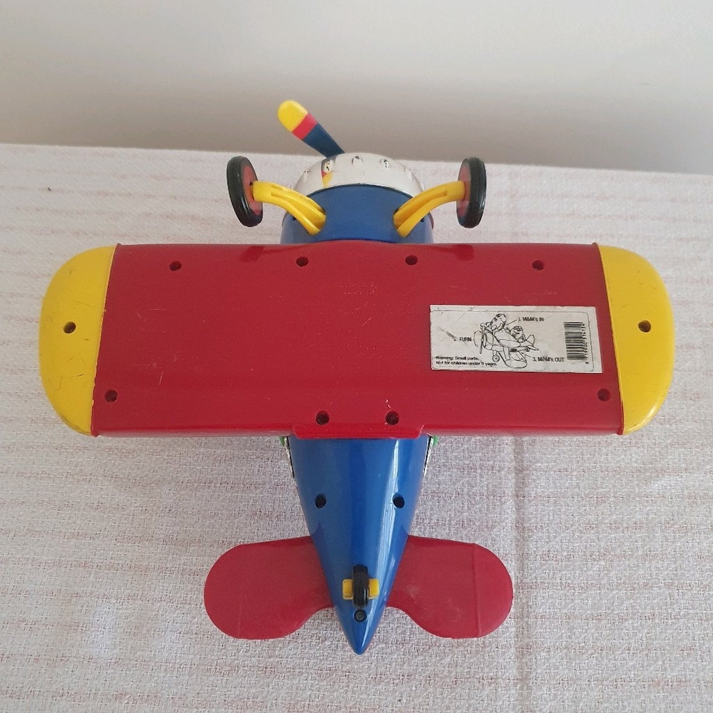 Kırmızı Sarı Uçak Figür Model Oyuncak - 4