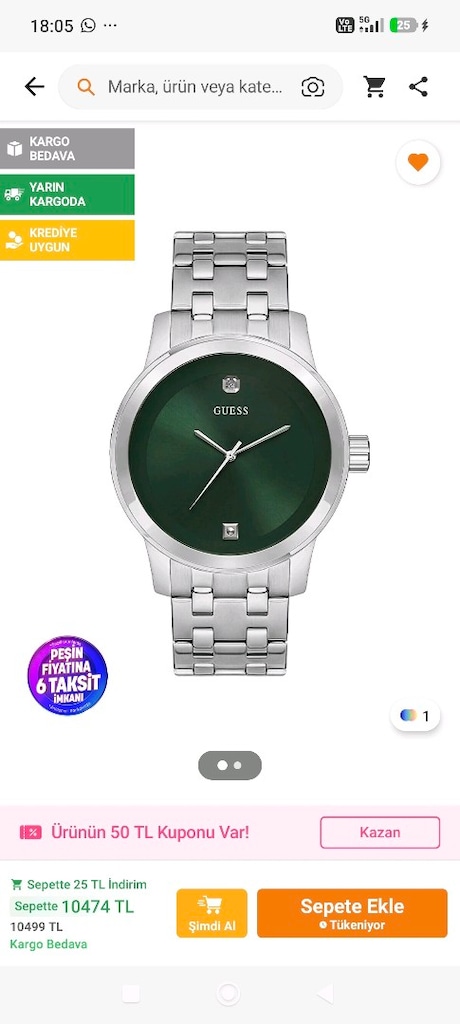 Guess Pırlantalı Saat - 2