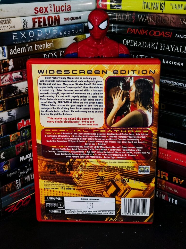 Spiderman 1 Çift Disk DVD Film - 2