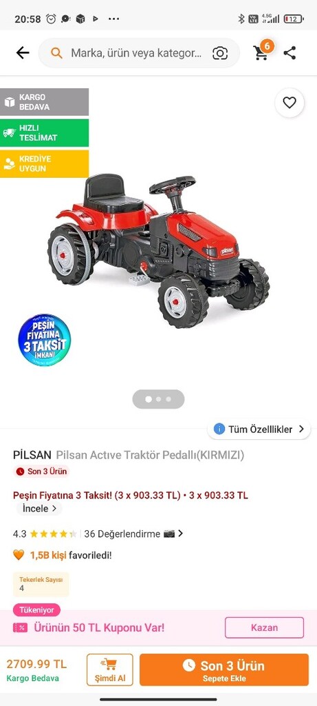 oyuncak büyük traktör - 7