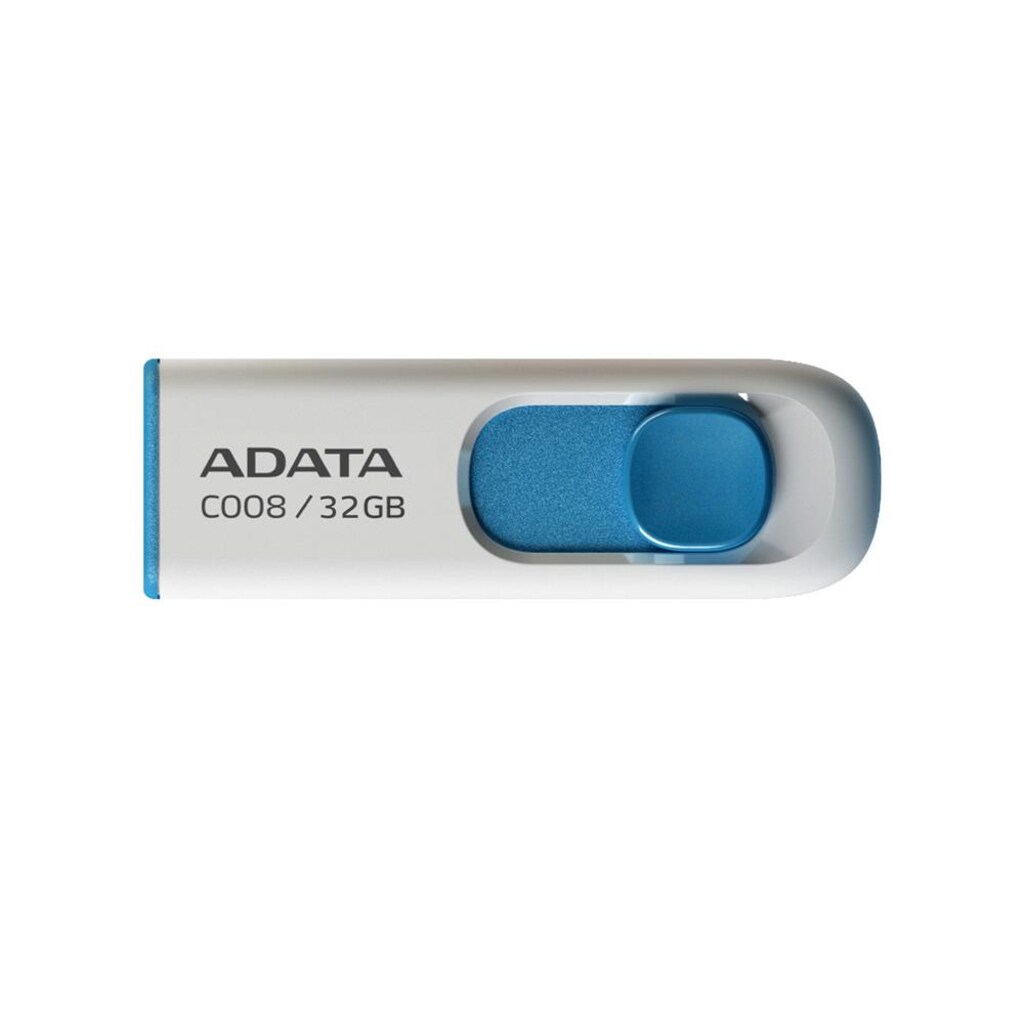 Adata C008/32GB 32GB USB2.0 Classic (White + Blue) Flash Bellek - 2