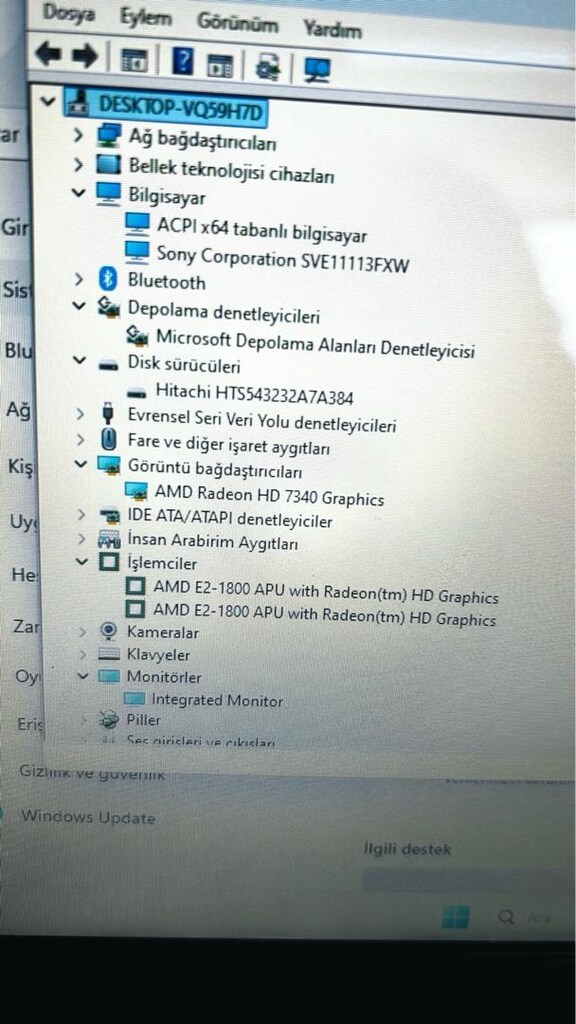 Sony Vaio Sony VAIO E serisi Windows 11 laptop, - 10