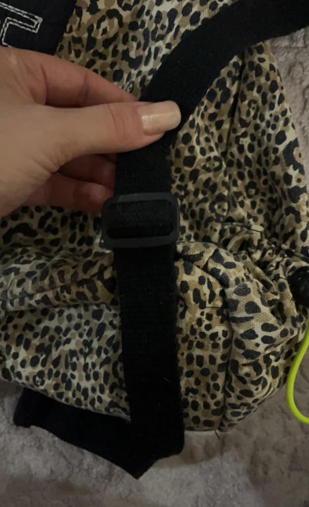 Leopar Desenli Sırt Çantası - 4