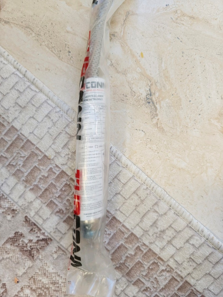 Ocak Fırın Doğalgaz Bağlantı Fleksi Extra Korumalı Hortum 150 cm sıfır - 3
