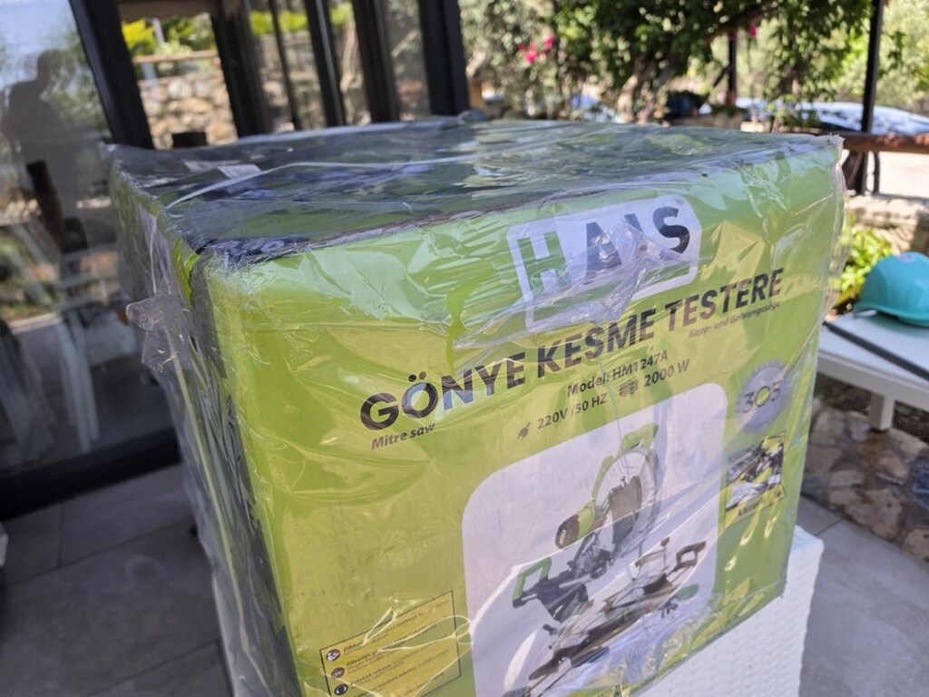 HAIS HM1247A Kızaklı Gönye Kesme Makinesi – 2000W – 305mm -KAPALI KUTU - 5