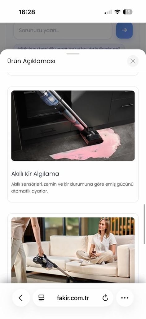2 DEFA KULLANILDI GARANTİLİ FAKİR DİJİTAL ISLAK-KURU SÜPÜRGE - 16