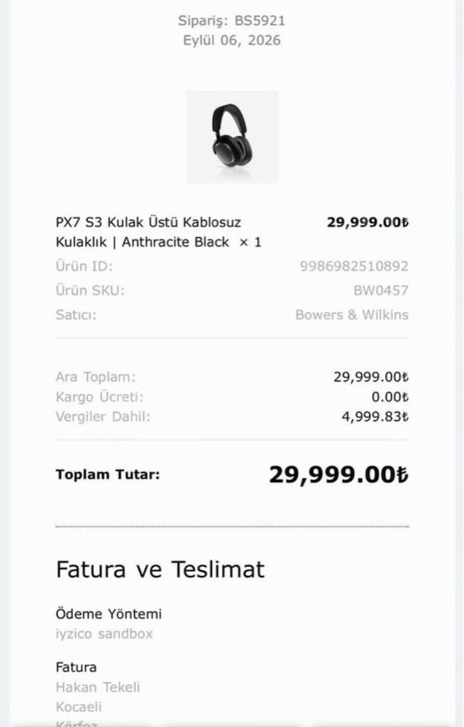 Bowers&Wilkins PX7 S3 (3 Haftalik) - 6