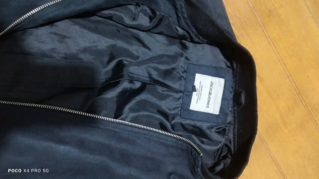 #Jack&Jones süet mont..Koyu antrasit ya da koyu lacivert rengi. - 6