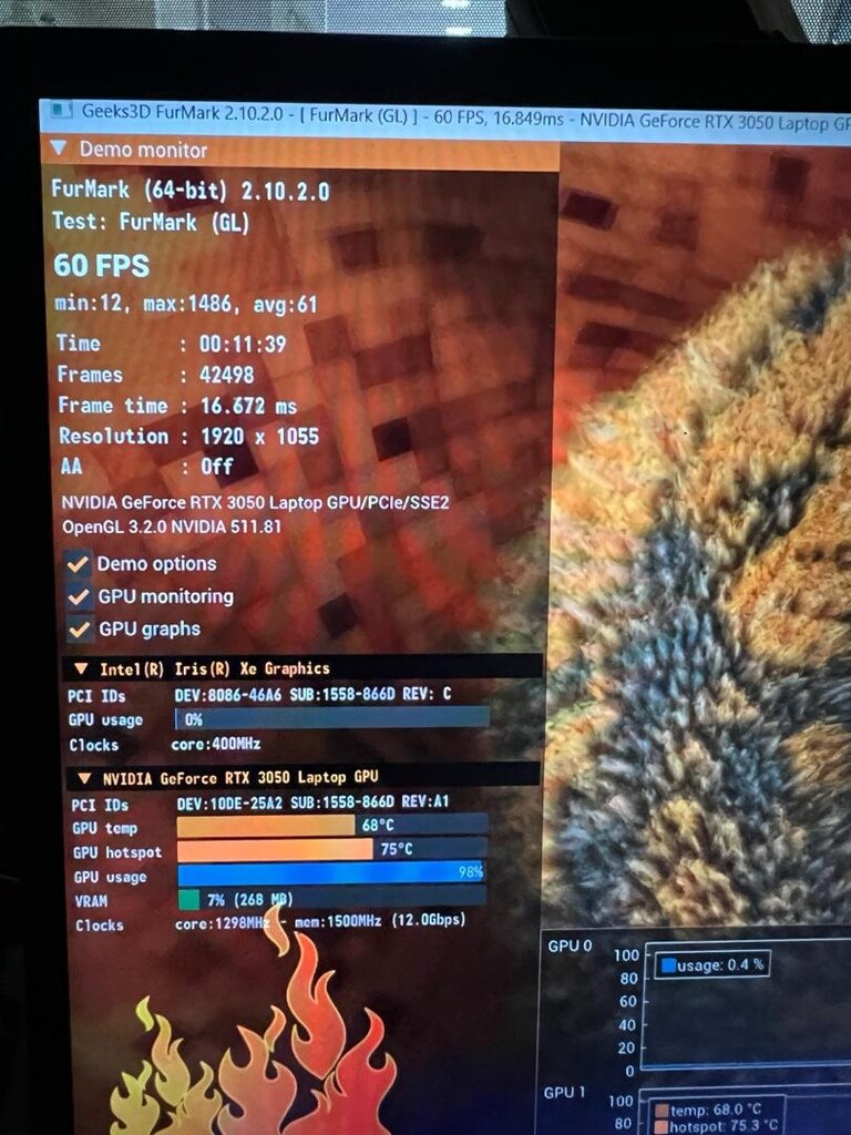 RTX 3050 +16GB+12500H+512 M2 Gaming Laptop - 7