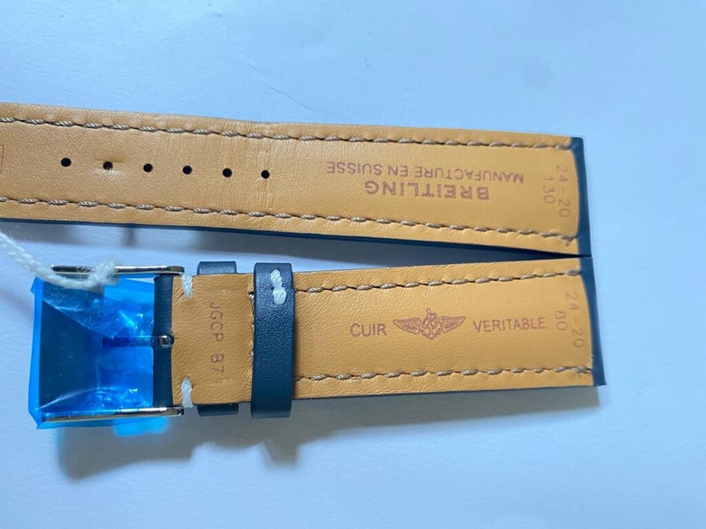 Breitling 24 mm lacivert kordon tokalı - 11